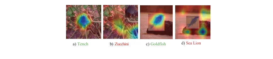 Object localization examples under changes in position and background.